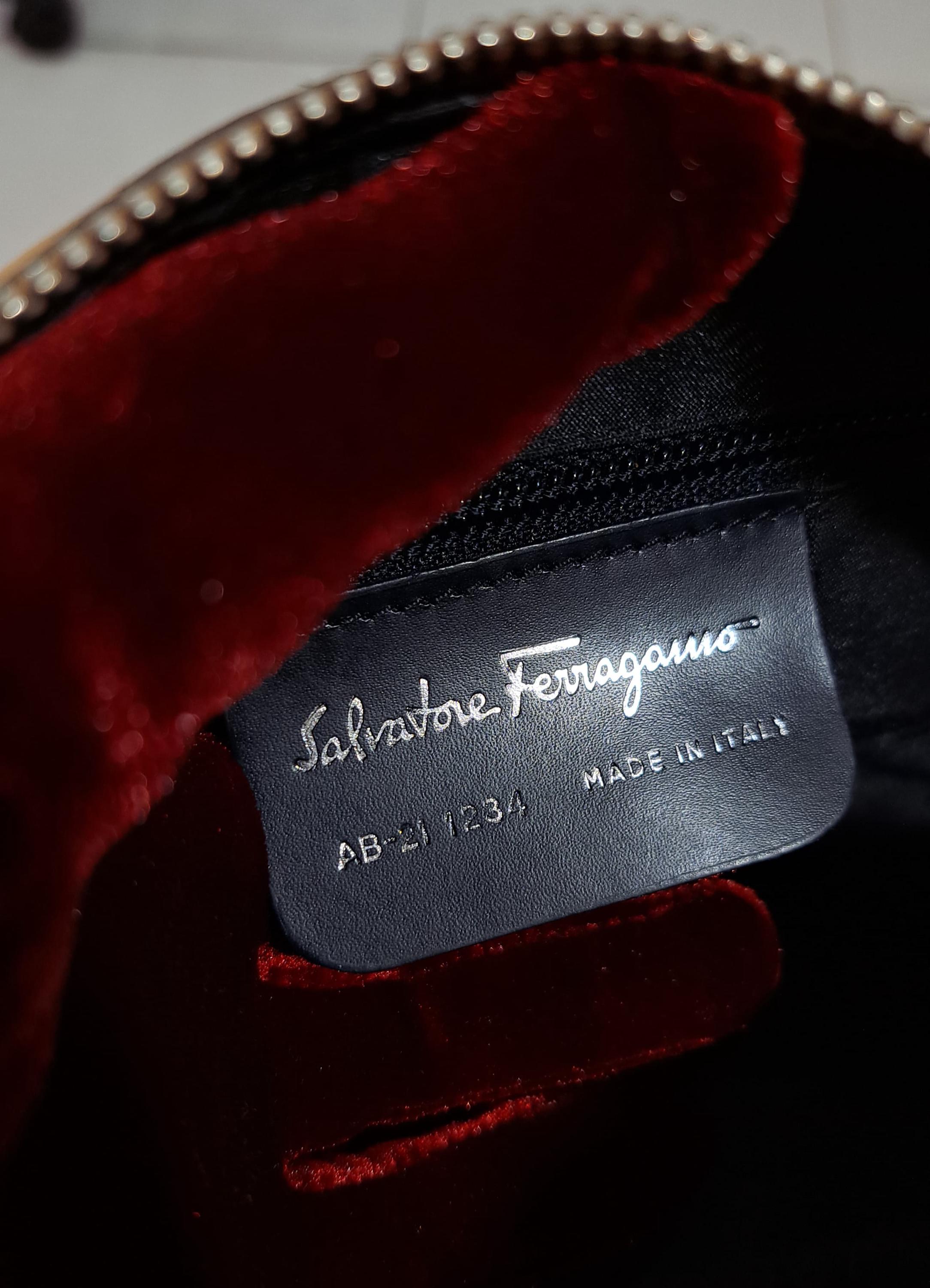 Salvatore Ferragamo Vintage Bag - Lizzard Embossed Leather - Etsy 