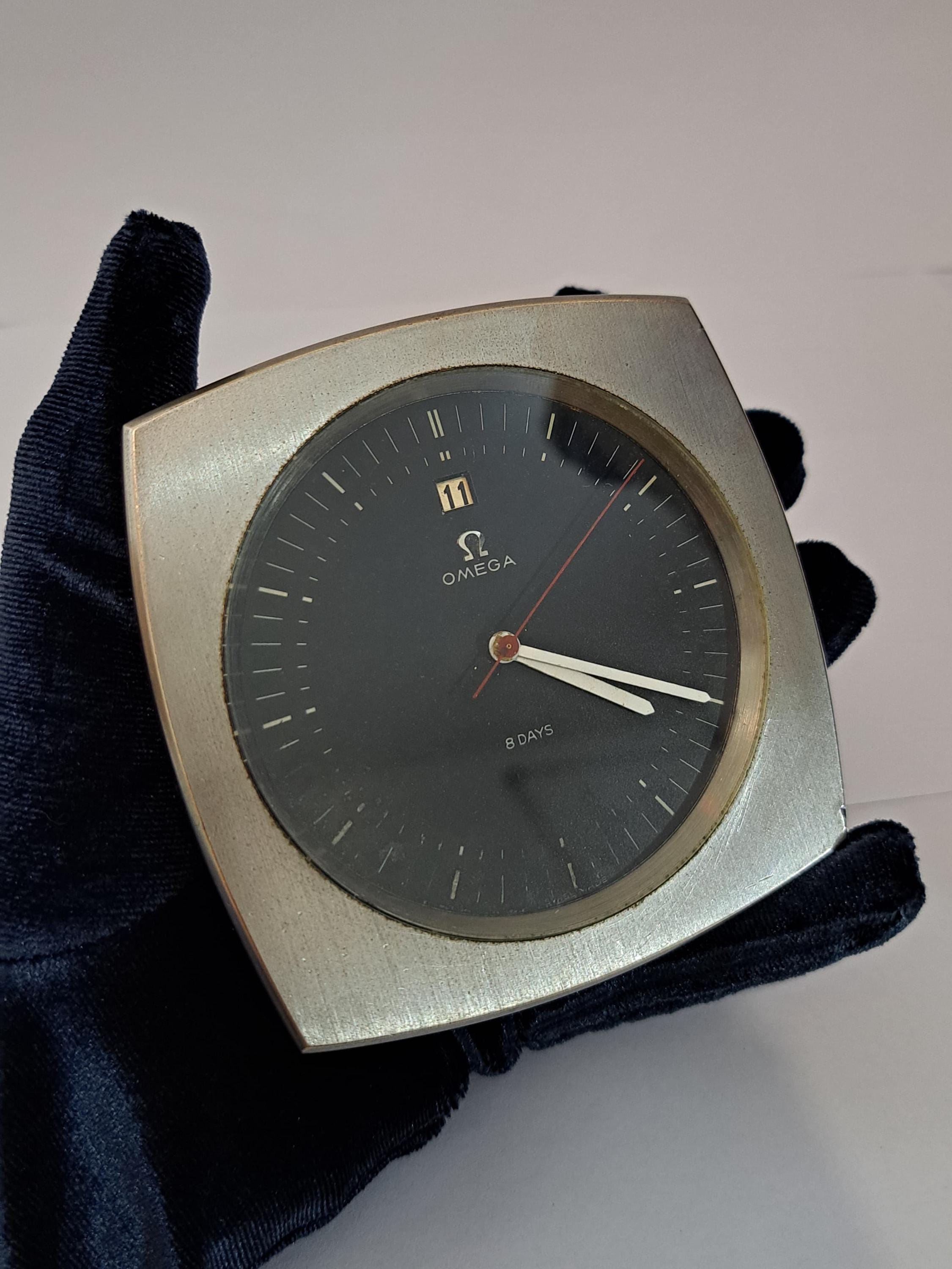 Vintage Omega 7015 Mechanical Desk Clock 1960 Paperweight - Etsy