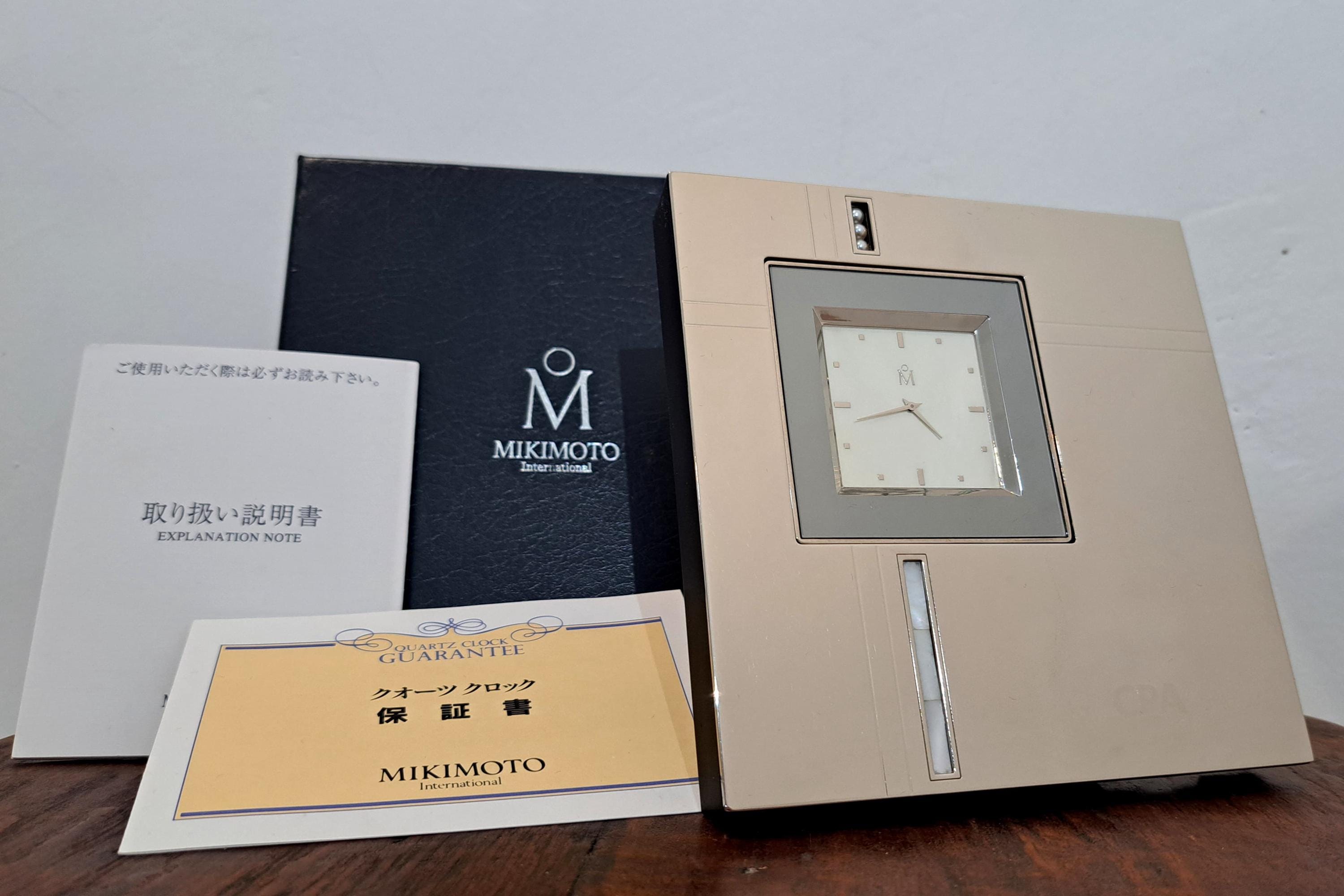MIKIMOTO International シェル型トラベルクロック MIKIMOTO (ミキモト