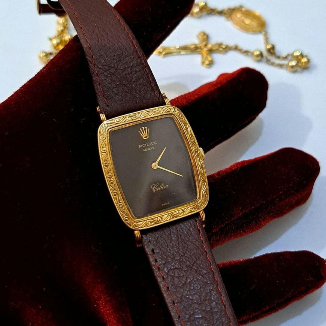 Vintage Rolex Geneve 18k Gold - Etsy