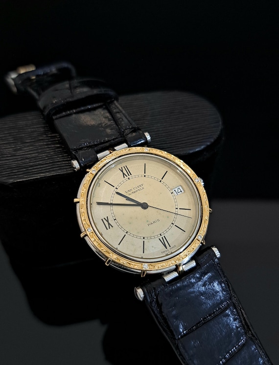 Vancleef&Arples Vintage watch クォーツ Vintage Van Cleef & Arpels Men Watch La Collections Very Rare - Etsy