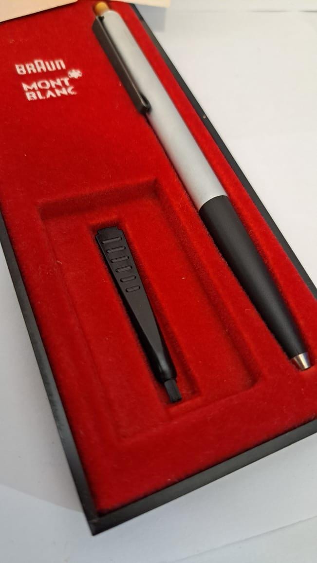 Vintage Montblanc Caressa 490 Set With Braun Match 2 - Very Rare