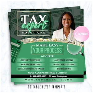 DIY Tax Prep Flyer, Tax Services, Tax Expert Solution, Tax Preparation, Tax Season Flyer, Tax Flyer, Social Media Post #9
