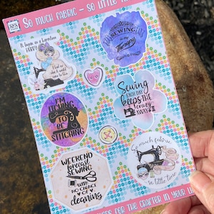 Sewing Stickers: Funny Craft Stickers for Sewists
