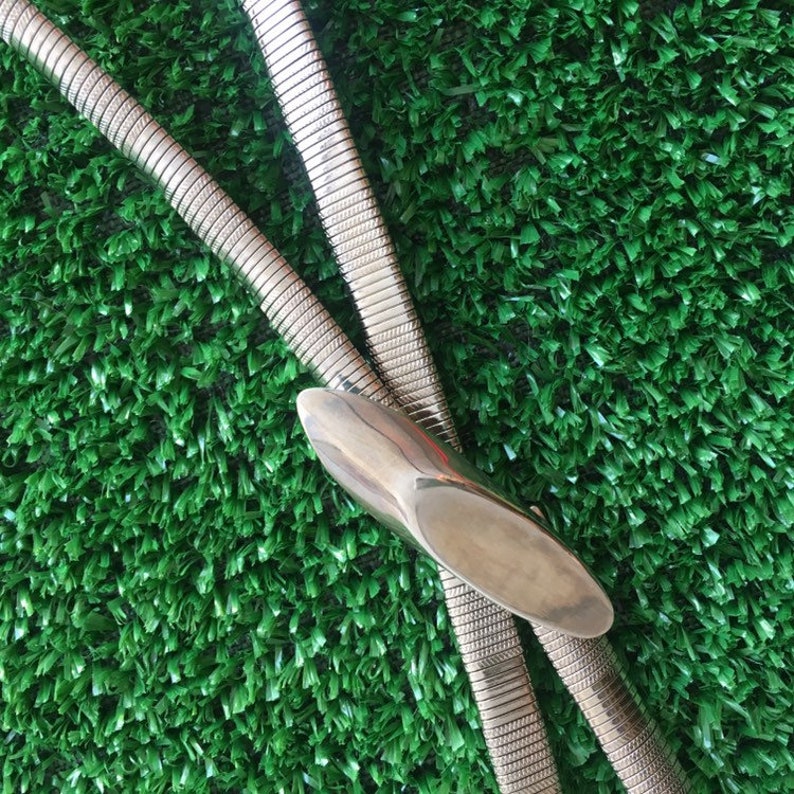 Fits 38 Inch Waist Silver Belt With Petite Swoop