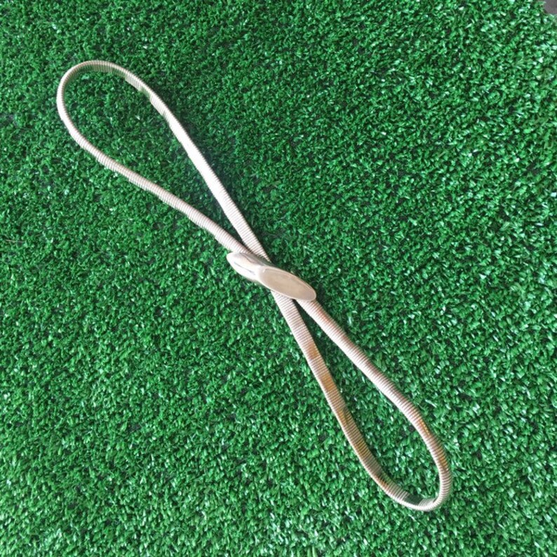 Fits 38 Inch Waist Silver Belt With Petite Swoop