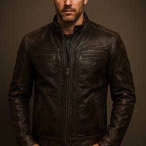 Mortal Kombat 2 Inspired Leather Jacket: Retro Gaming Cosplay