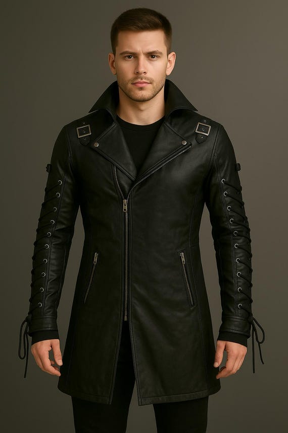 Halloween Sobretudo Gotico Masculino Sobretudo Masculino Gótico De