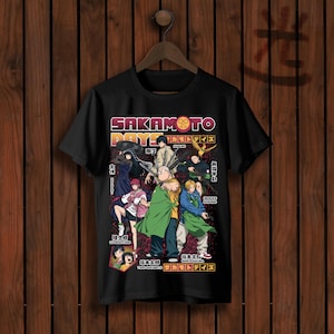 Camiseta dos Personagens dos Dias de Sakamoto