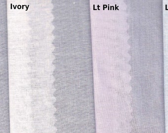 Swiss NELONA - White, Ivory, Lt Pink, and Lt Blue - Heirloom Sewing - 45 inches Wide