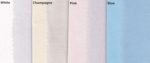 Swiss Satin Batiste in White, Champagne, Pink, and Blue - Heirloom Sewing - 55 inches Wide - 100% Cotton Fabric