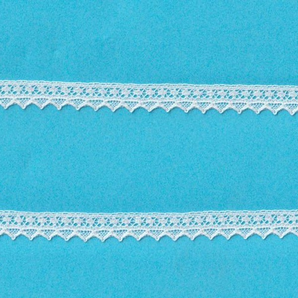 White French Cotton Lace Edging - Heirloom Sewing Supplies - Doll Dress Supplies - Sleeve Edging - 3/8 inch Lace Edging