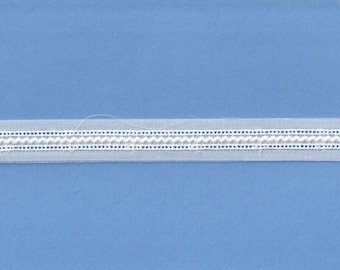 White Decorative Swiss Entredeux Insertion - Heirloom Sewing Supplies - Doll Dress Supplies