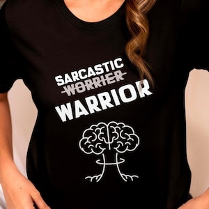 Sarcastic Warrior T-Shirt: Funny Motivational Unisex Tee, Imploding Brain Graphic