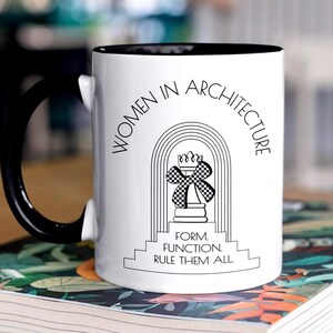 Women in Architektur Tasse: Ermächtigte Architektin Geschenk, Form, Funktion, Regel