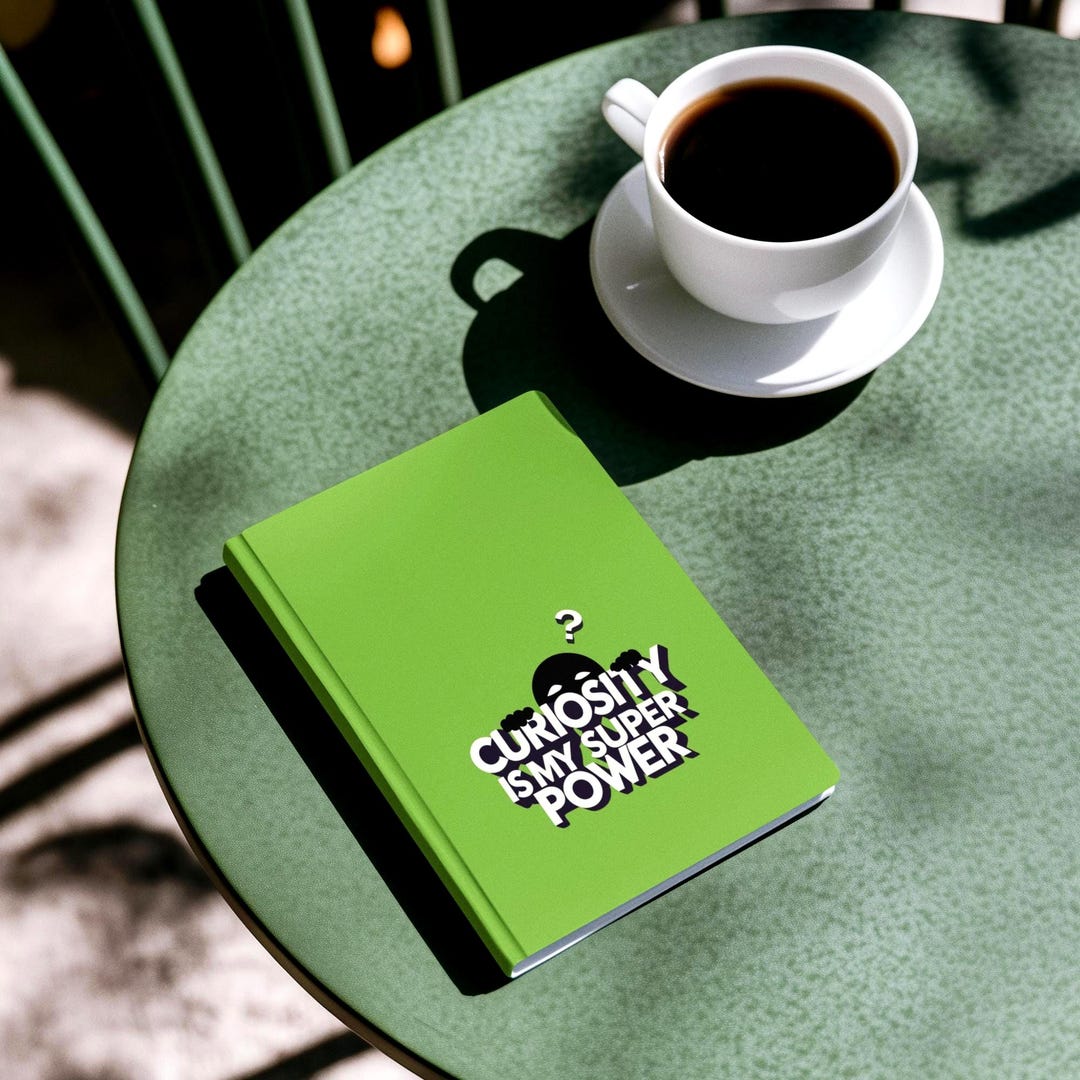 Curiosity is My Superpower Journal: Mystery Ninja Vibes Green Notebook ...
