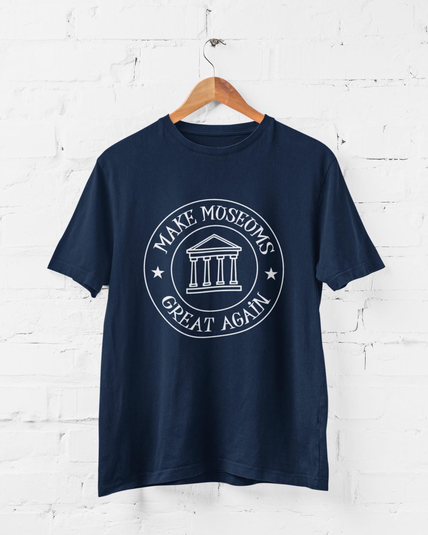 Make Museums Great Again Tee, Museum Lovers Unisex T-Shirt, Archaeologist Gift, Historical Apparel, Greco-Roman Mood, MAGA Parody