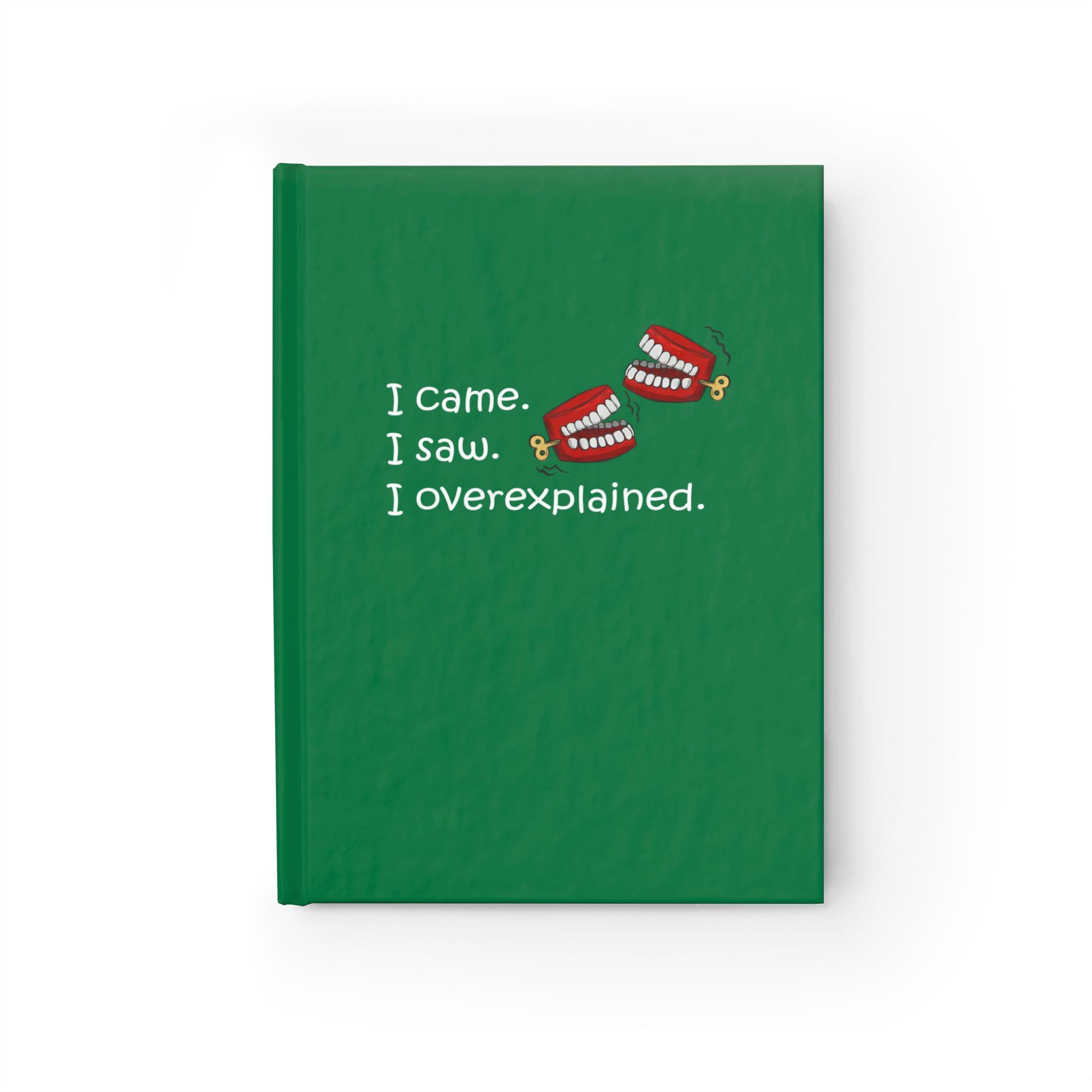 日記帳 - 来た、見た、説明しすぎ。おしゃべりなグラフィックデザイン、何でも知っているギフト、オタクジョーク、オタクギフト、皮肉たっぷりのノート -  Etsy 日本, image size:2048x2048