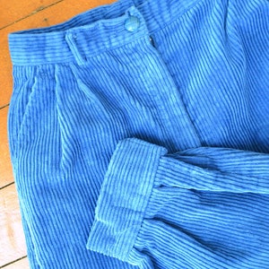 1970s 80s Blue Corduroy Knickerbocker Cropped Trousers / 1980s | Etsy