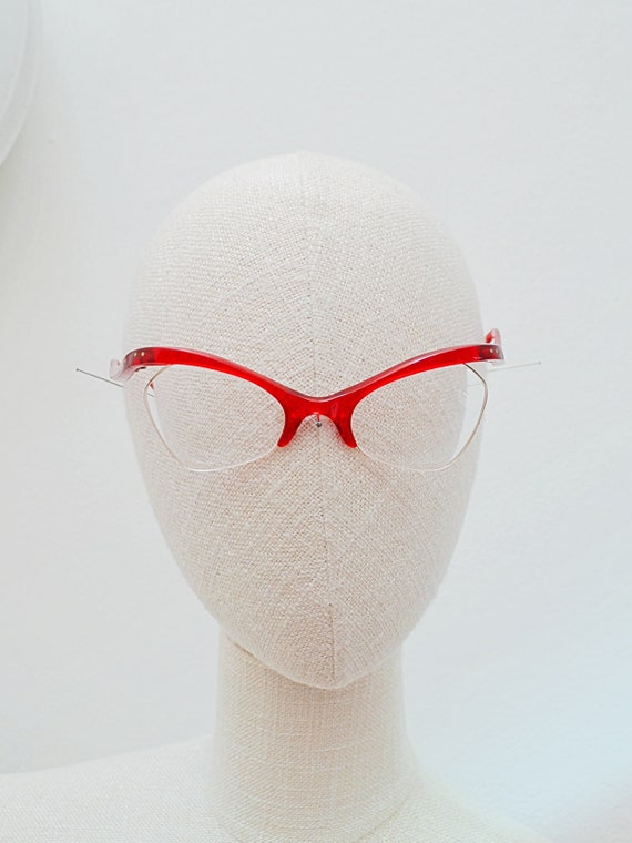 Monturas de gafas rojas clearance