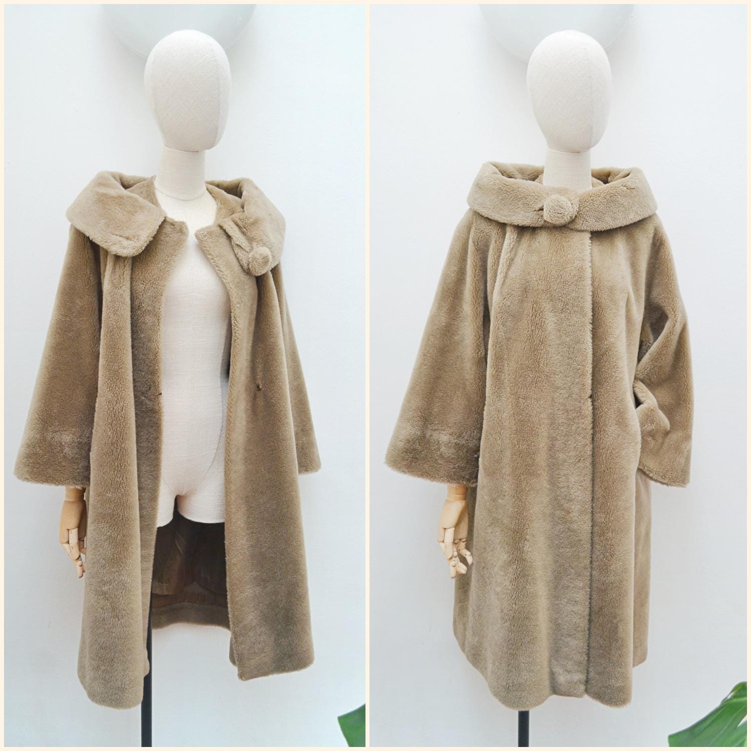 eaphi big collar middle coat ブラウン big collar middle coat brown eaphi