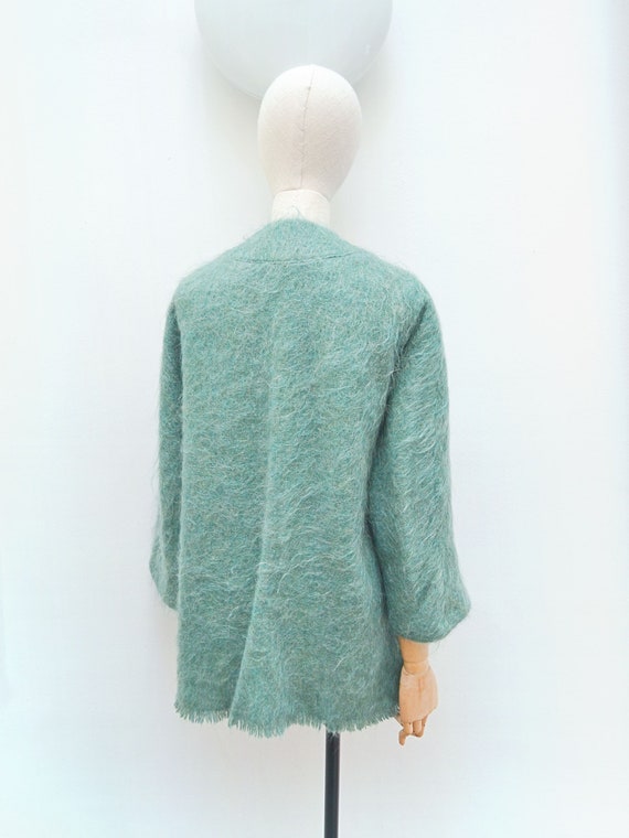 1970s Mohair open fronted cardigan, 70s Andrew St… - image 3