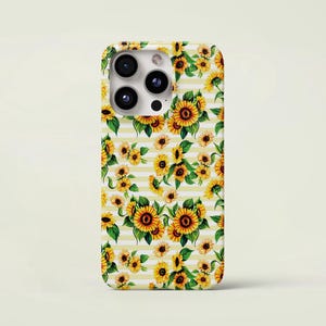 Sunflower Phone Case Nature Yellow Flower Cover Sunflower Decor Phone Protector for iPhone 15 14 13 12 11 11 Pro Max Mini 7 8 XR XS X