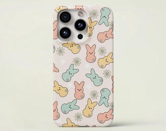 Easter Phone Case Cute Easter Accessories Bunny Lover Gift for iPhone 15 Pro Max, 14 Plus, 13, 12, 11, XR & Samsung S23, S22, A54, A53