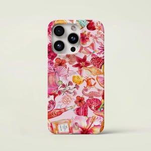 Summer Beachy Collage Phone Case,Cute summer Coastal pink Phone case,iPhone Cases 16 15 14 13 12 11 Pro Max 8 Plus X Galaxy S24