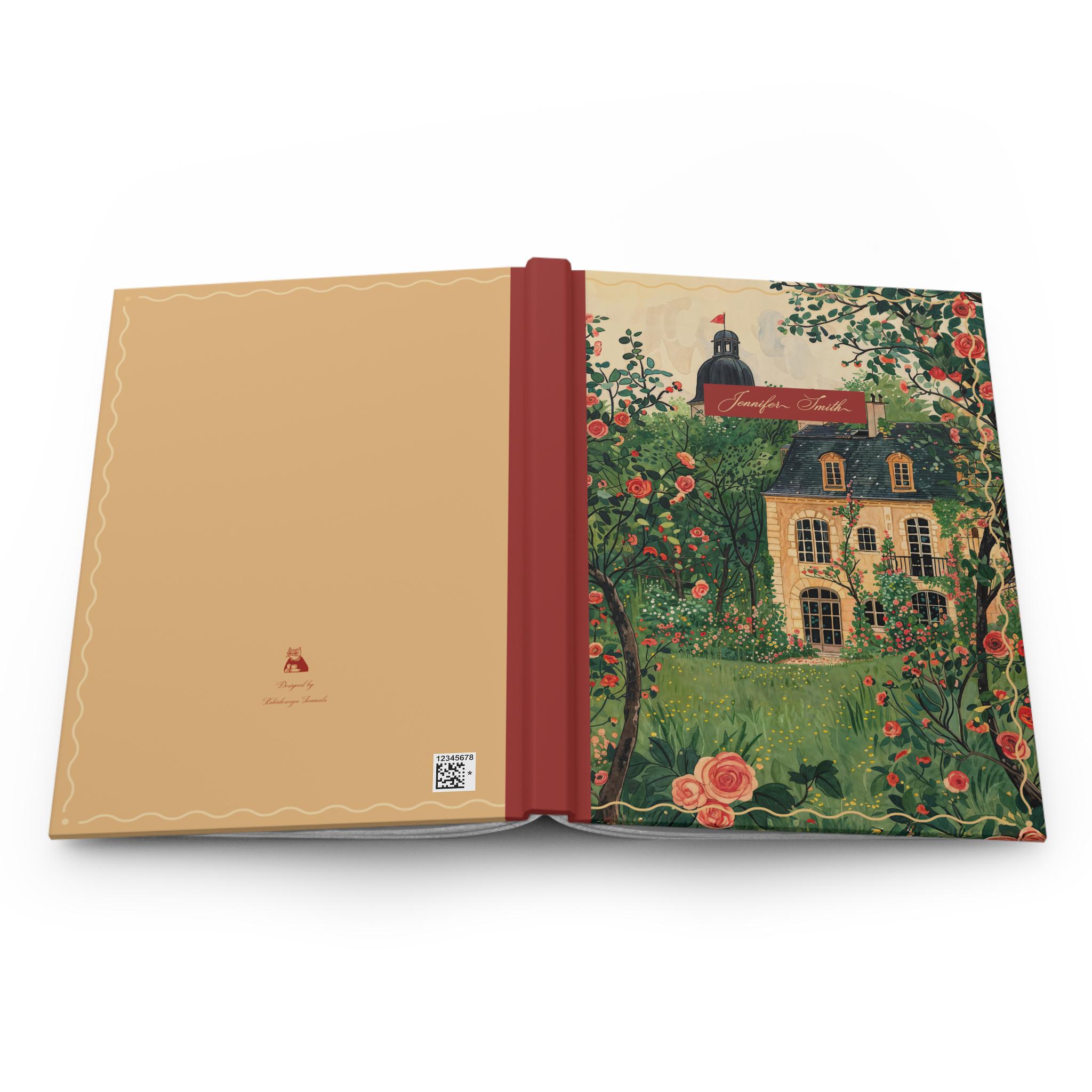 Personalized Floral Garden Notebook – Romantic Cottage Journal, Custom ...