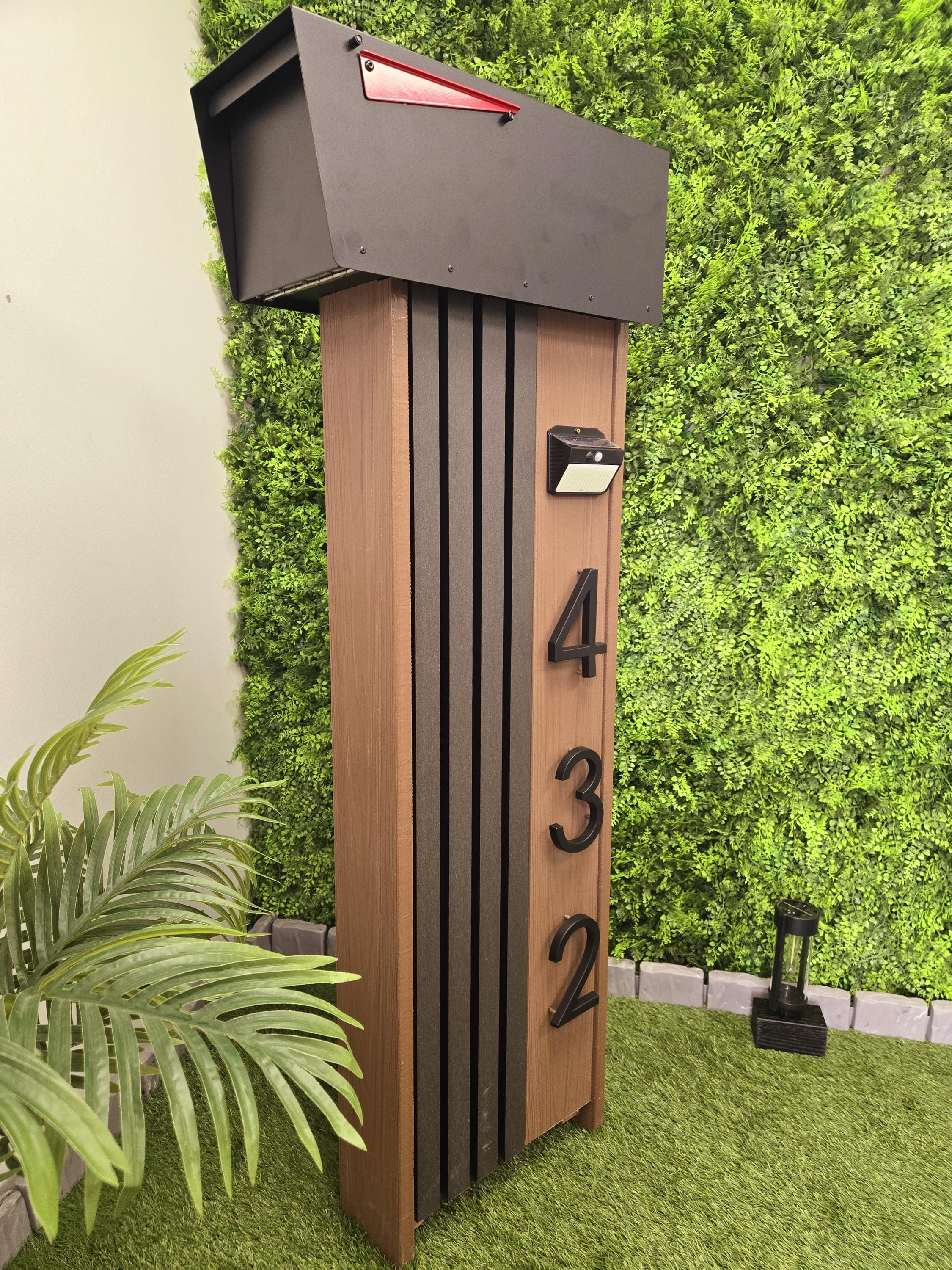 mailbox,custom mailbox,composite mailstand,rustic post