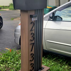 mailbox,mailstand, custom mailstand rustic mailbox, home decor, outside design,composite mailstand, American MailBox