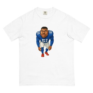 Maglietta unisex pesante tinta in capo firmata Abdul Carter dei NY Giants