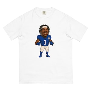 NYG Malik Nabers Unisex garment-dyed heavyweight t-shirt