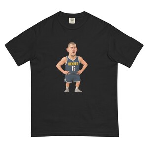 Denver Nuggets Nikola Jokic Unisex garment-dyed heavyweight t-shirt