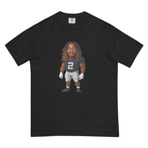 Las Vegas Raiders Ashton Jeanty Unisex garment-dyed heavyweight t-shirt
