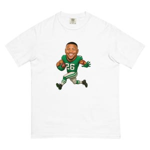 Philadelphia Eagles Saquon Barkley Unisex garment-dyed heavyweight t-shirt