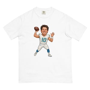 Los Angeles Chargers Justin Herbert Unisex garment-dyed heavyweight t-shirt