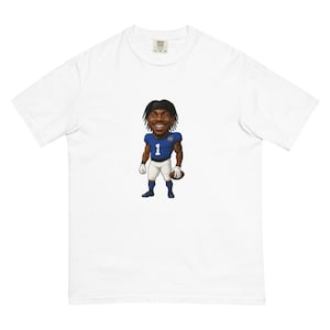 New York Giants Malik Nabers Unisex garment-dyed heavyweight t-shirt