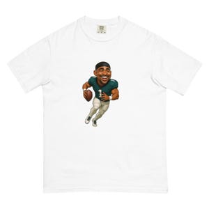 Philadelphia Eagles Jalen Hurts Unisex garment-dyed heavyweight t-shirt