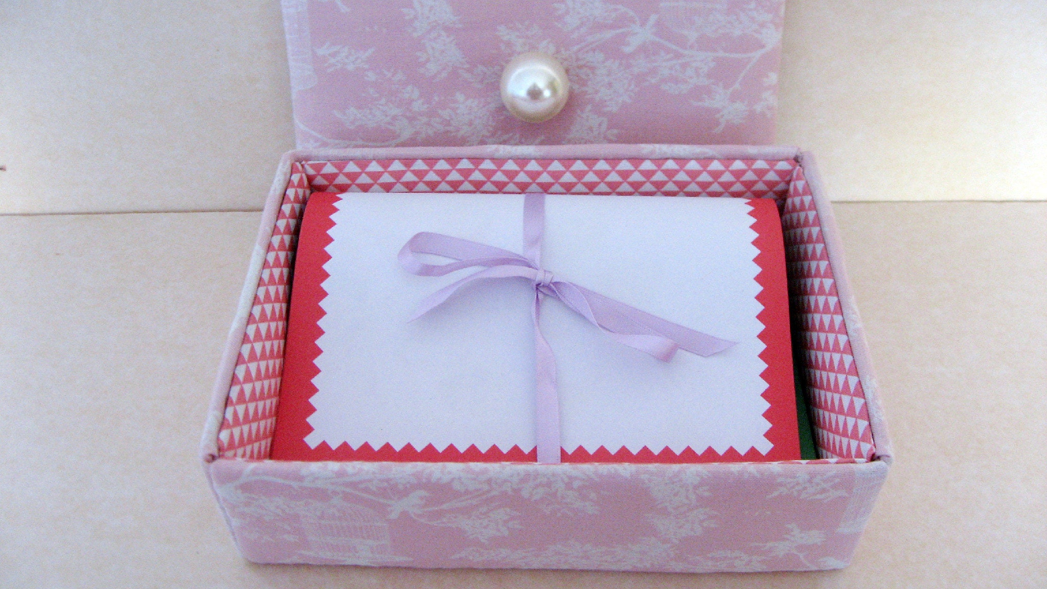 Stationery box letter writing set decorative box with lid Etsy