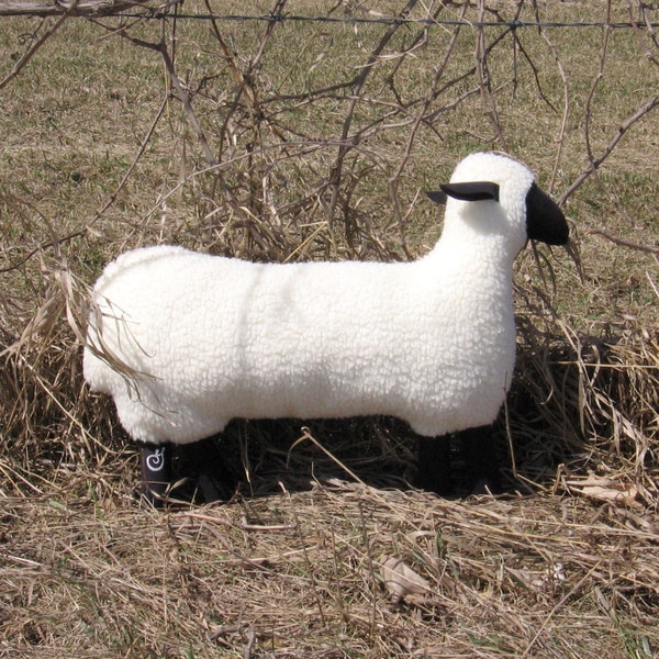 Pillow Sheep of Wool  White Sheep Collection Decorative accessory Black White Sheep form pillow Stuffed Lamb Animal Farm Eclectic