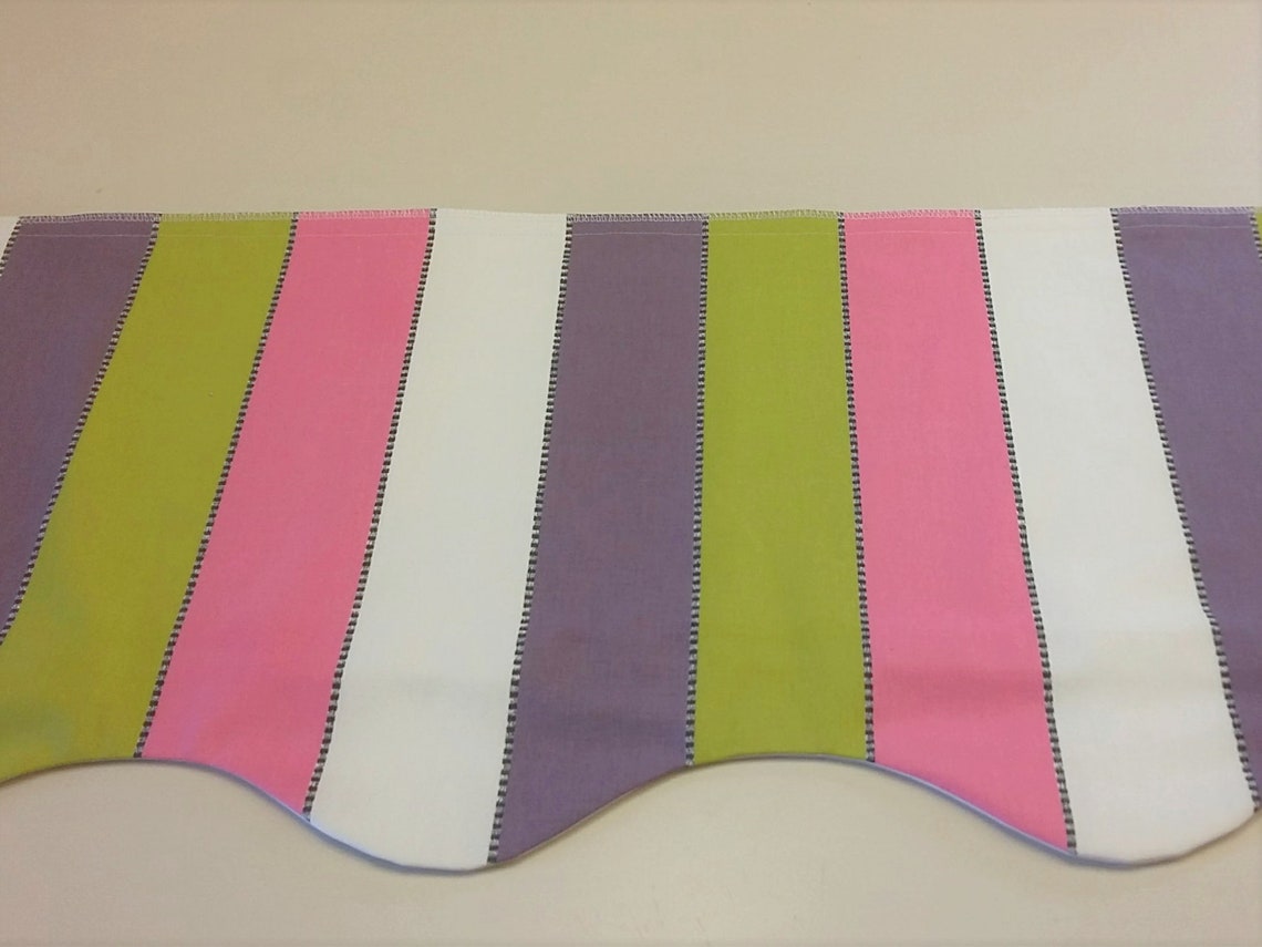 Scalloped Awning Valance Custom Made Window Treatment Personalized Home