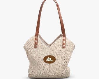 Straw Shoulder Bag | Handmade Woven Tote | Summer Beach Bag | Lightweight Boho Purse