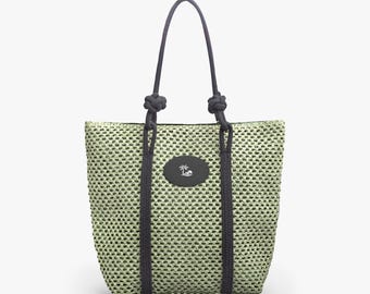Woven Large Tote Shoulder Bag | Durable Everyday Carry | Stylish Travel Tote