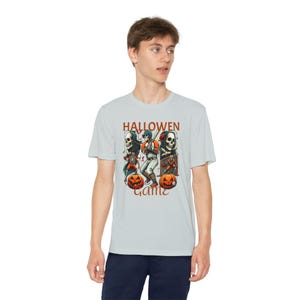 Youth Halloween Baseball Game Tee: Spooky Kids Costume Shirt
