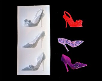 3D High Heel Schuhe Seife Form Seife Schimmel Silikon Form 3D High Heel Schuhe Seife Form Seife Schimmel Silikon Form