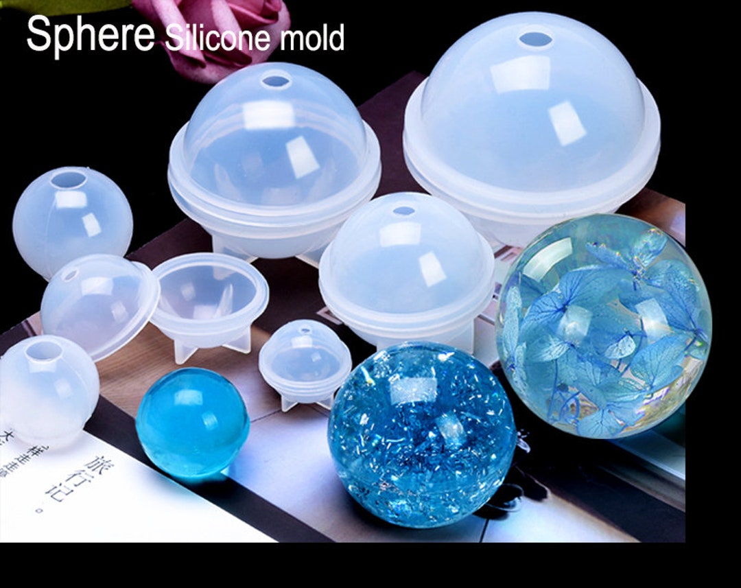 40mm Round Ball Silicone Mold, 3D Sphere Mold, Clear Mould for UV Re, MiniatureSweet, Kawaii Resin Crafts, Decoden Cabochons Supplies