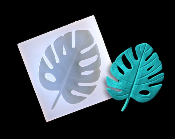 Monstera Leaf Silicone Mold for resin, Leaves  Resin mold, Silicone resin mould,  pendent molds, UV resin molds for jewelry making molds M21