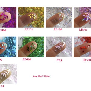 3mm Iridescent White moon Glitter | white Pink moon Confetti | Pastel  Glitter for Nail Art, Crafts  Party Decor , Resin Supplies